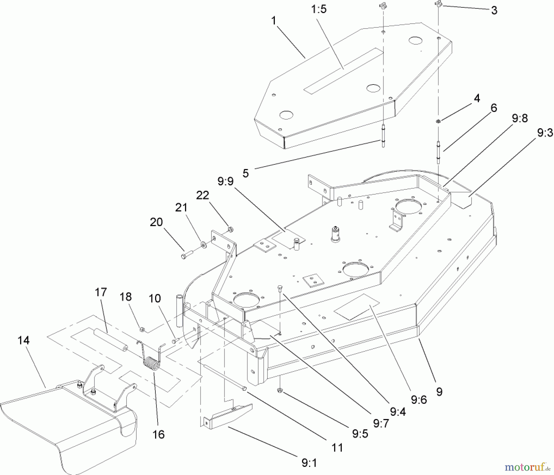  Rasenmäher für Großflächen 30531 - Toro Mid-Size ProLine Mower, Pistol Grip, Gear Drive, 15 hp, 48