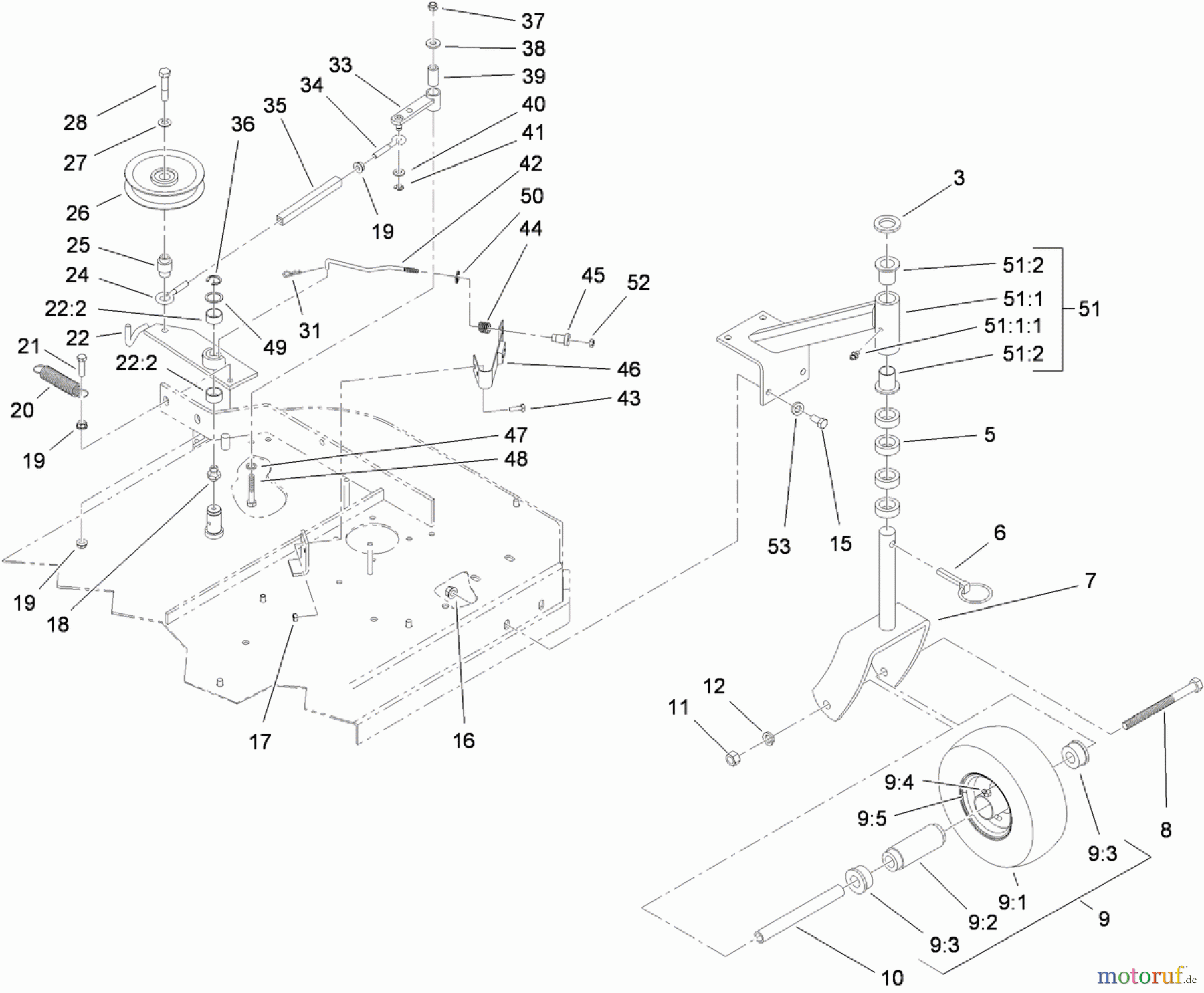  Rasenmäher für Großflächen 30632 - Toro Commercial Walk-Behind Mower, Fixed Deck, Pistol Grip, Gear Drive, 32