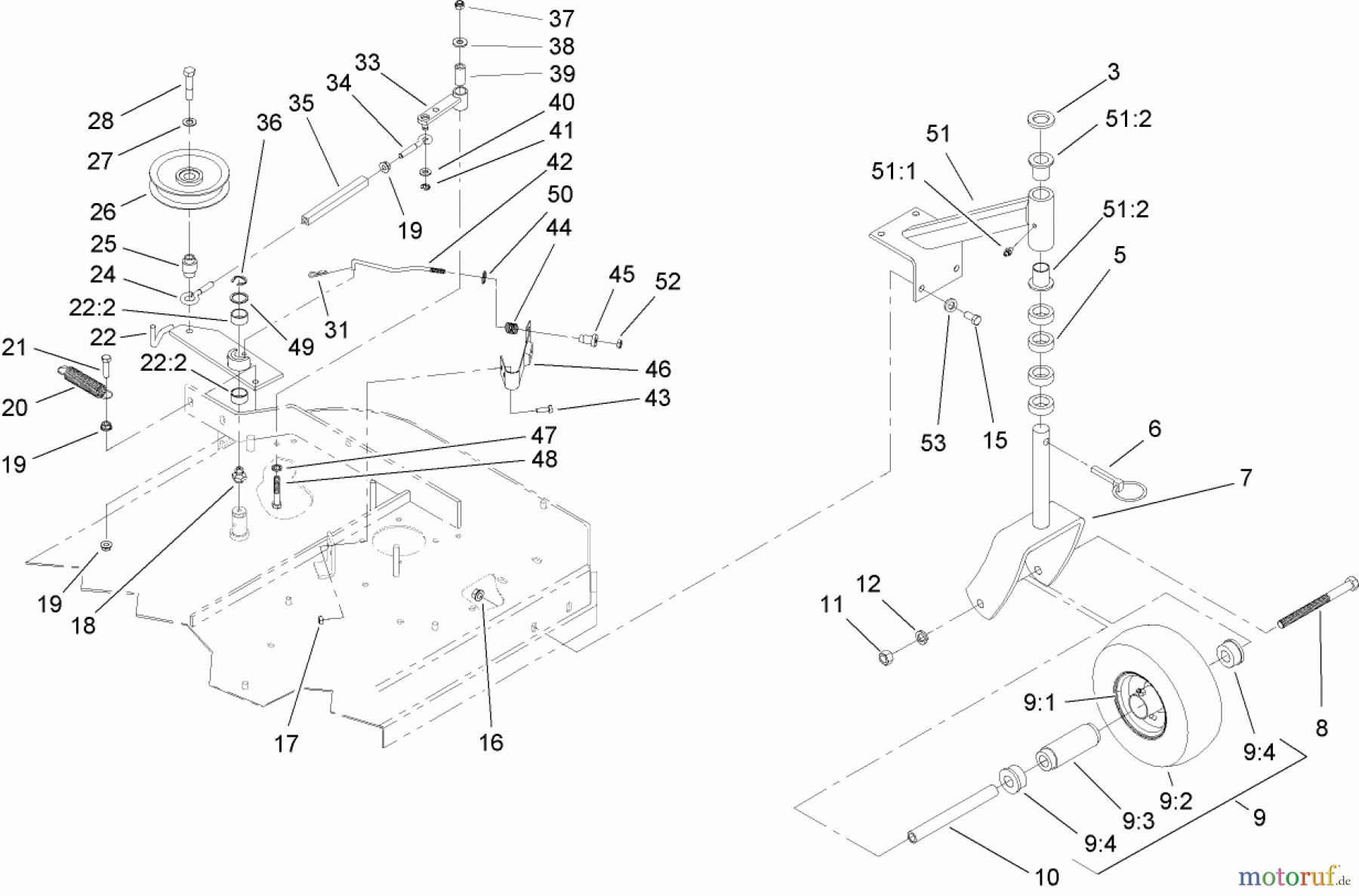  Rasenmäher für Großflächen 30682 - Toro Commercial Walk-Behind Mower, Fixed Deck, Pistol Grip, Gear Drive, 32