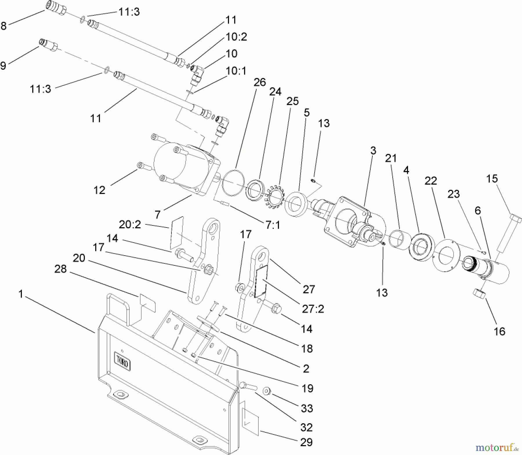  Compact Utility Attachments 22804 - Toro Auger Head, Dingo TX 413 Compact Utility Loaders (SN: 240000001 - 240999999) (2004) AUGER HEAD ASSEMBLY