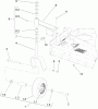 Rasenmäher für Großflächen 30698 - Toro Commercial 48" Walk-Behind Mower, Fixed Deck, T-Bar, Gear Drive, TURBO FORCE Cutting Unit (SN: 260000001 - 260999999) (2006) Ersatzteile CASTER ASSEMBLY