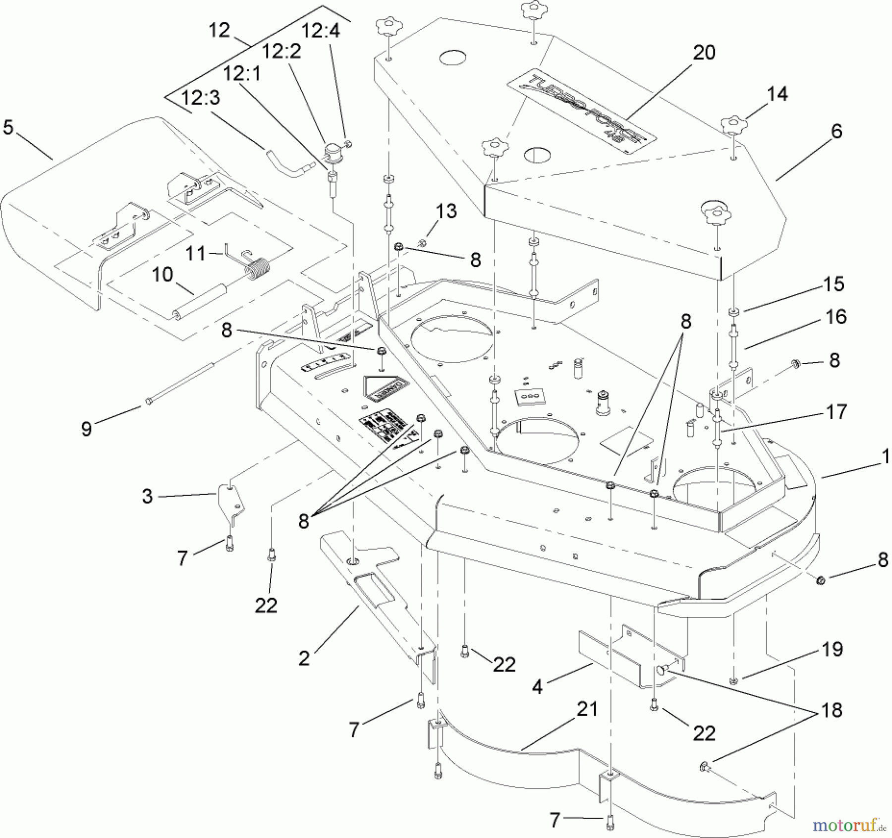  Rasenmäher für Großflächen 30698 - Toro Commercial 48