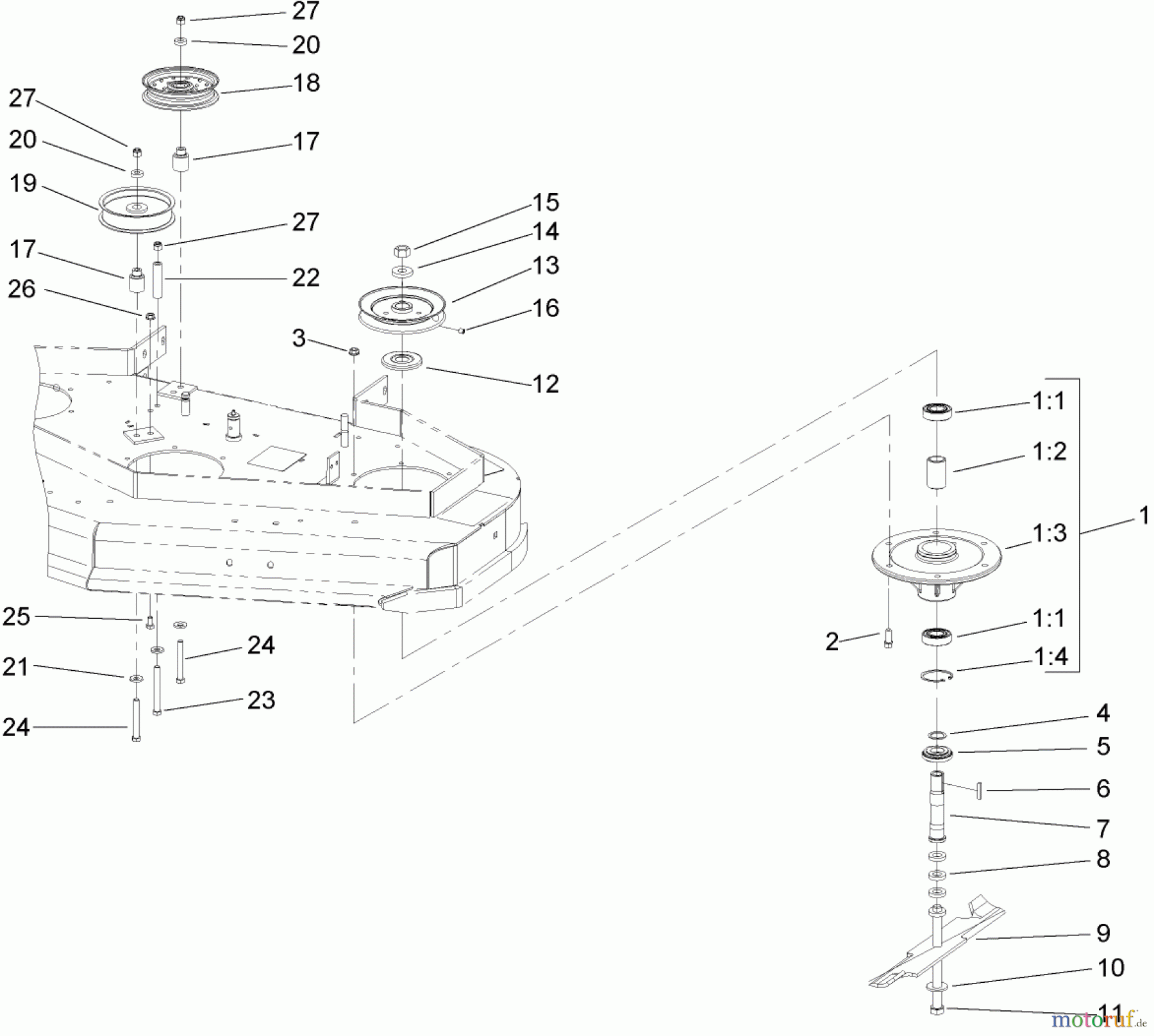  Rasenmäher für Großflächen 30698 - Toro Commercial 48