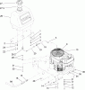 Rasenmäher für Großflächen 39692 - Toro Commercial Walk-Behind Mower, Fixed Deck, T-Bar, Gear Drive, 32" Cutting Unit (SN: 280000001 - 280999999) (2008) Ersatzteile ENGINE AND FUEL TANK ASSEMBLY