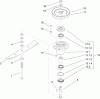 Rasenmäher für Großflächen 39692 - Toro Commercial Walk-Behind Mower, Fixed Deck, T-Bar, Gear Drive, 32" Cutting Unit (SN: 280000001 - 280999999) (2008) Ersatzteile SPINDLE AND BLADE ASSEMBLY