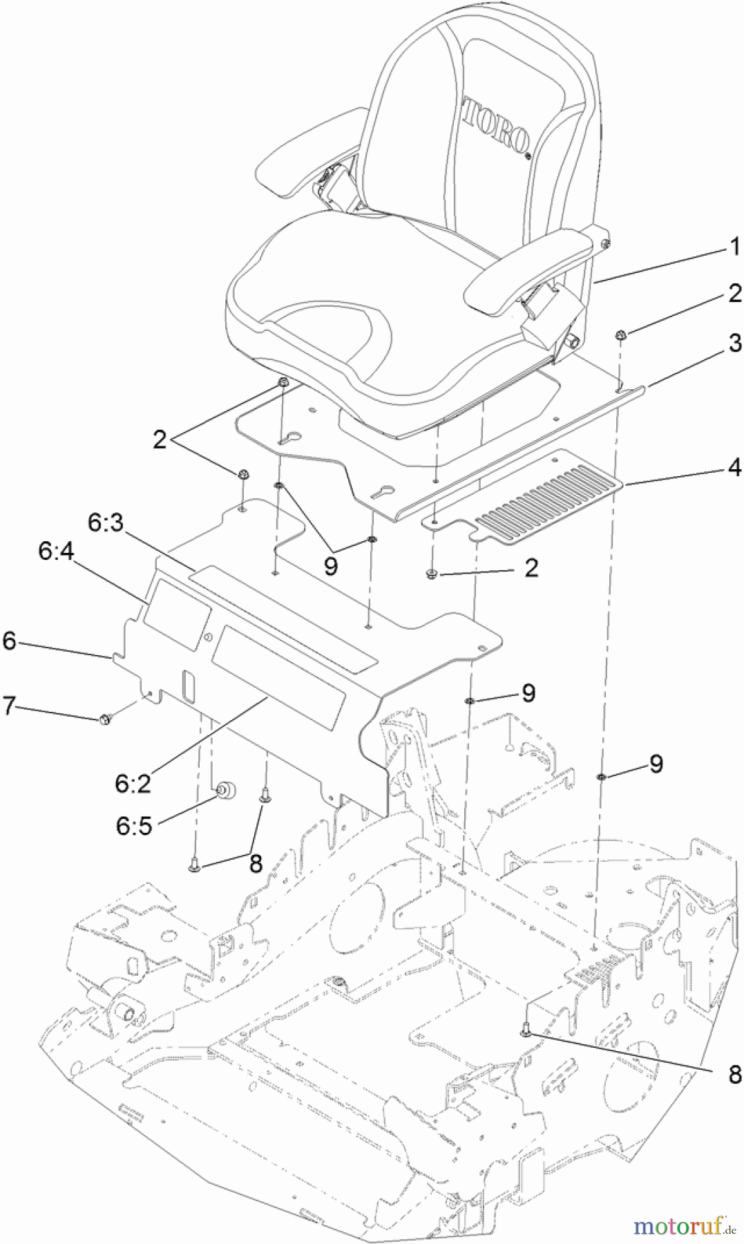  Zerto-Turn Mäher 74145 - Toro Z Master Commercial 2000 Series Riding Mower, 60