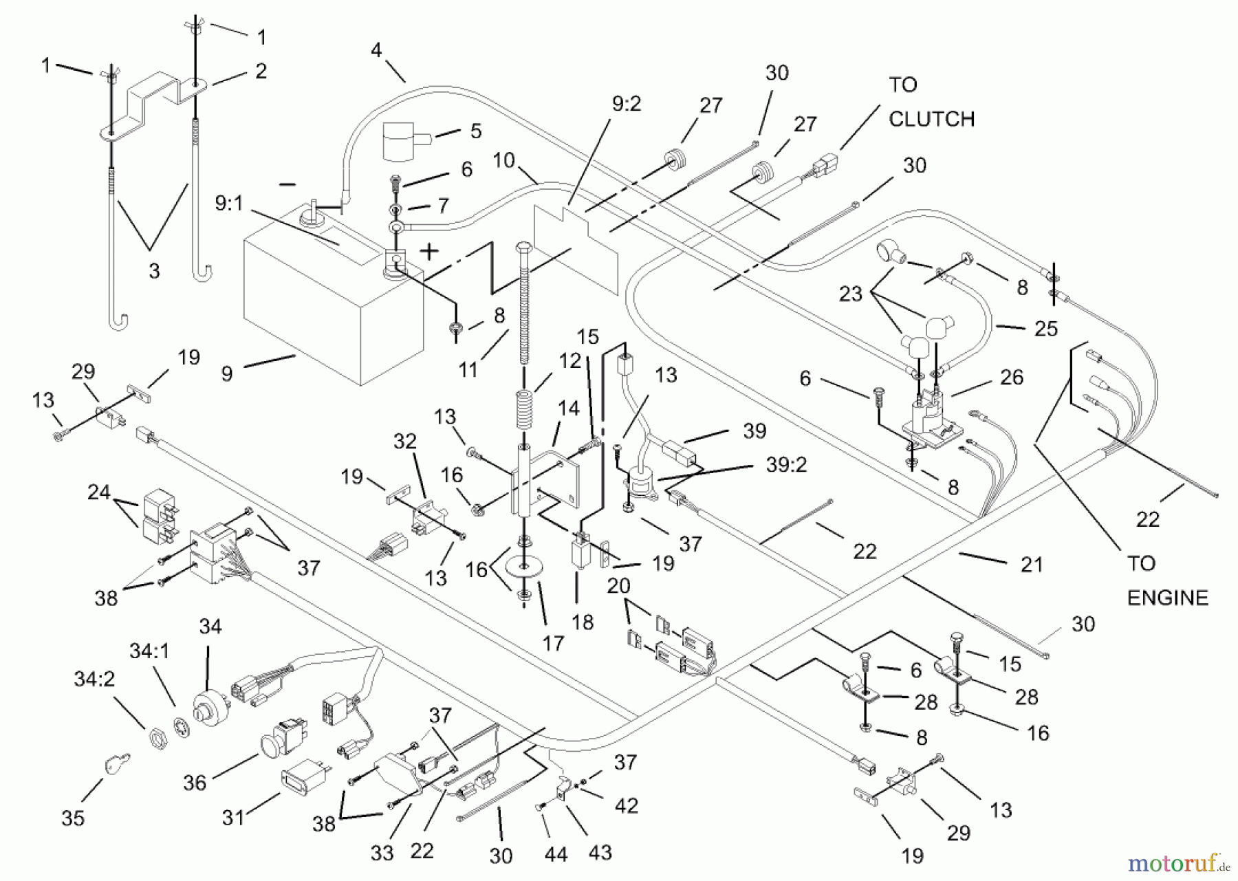  Zerto-Turn Mäher 74161 (Z147) - Toro Z Master Mower, 44