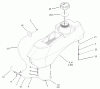 Zerto-Turn Mäher 74161 (Z147) - Toro Z Master Mower, 44" SFS Side Discharge Deck (SN: 240000001 - 240001000) (2004) Ersatzteile FUEL SYSTEM ASSEMBLY