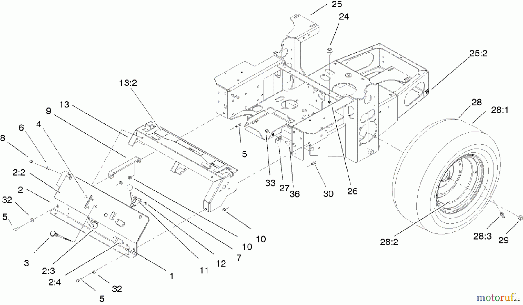  Zerto-Turn Mäher 74161 (Z147) - Toro Z Master Mower, 44