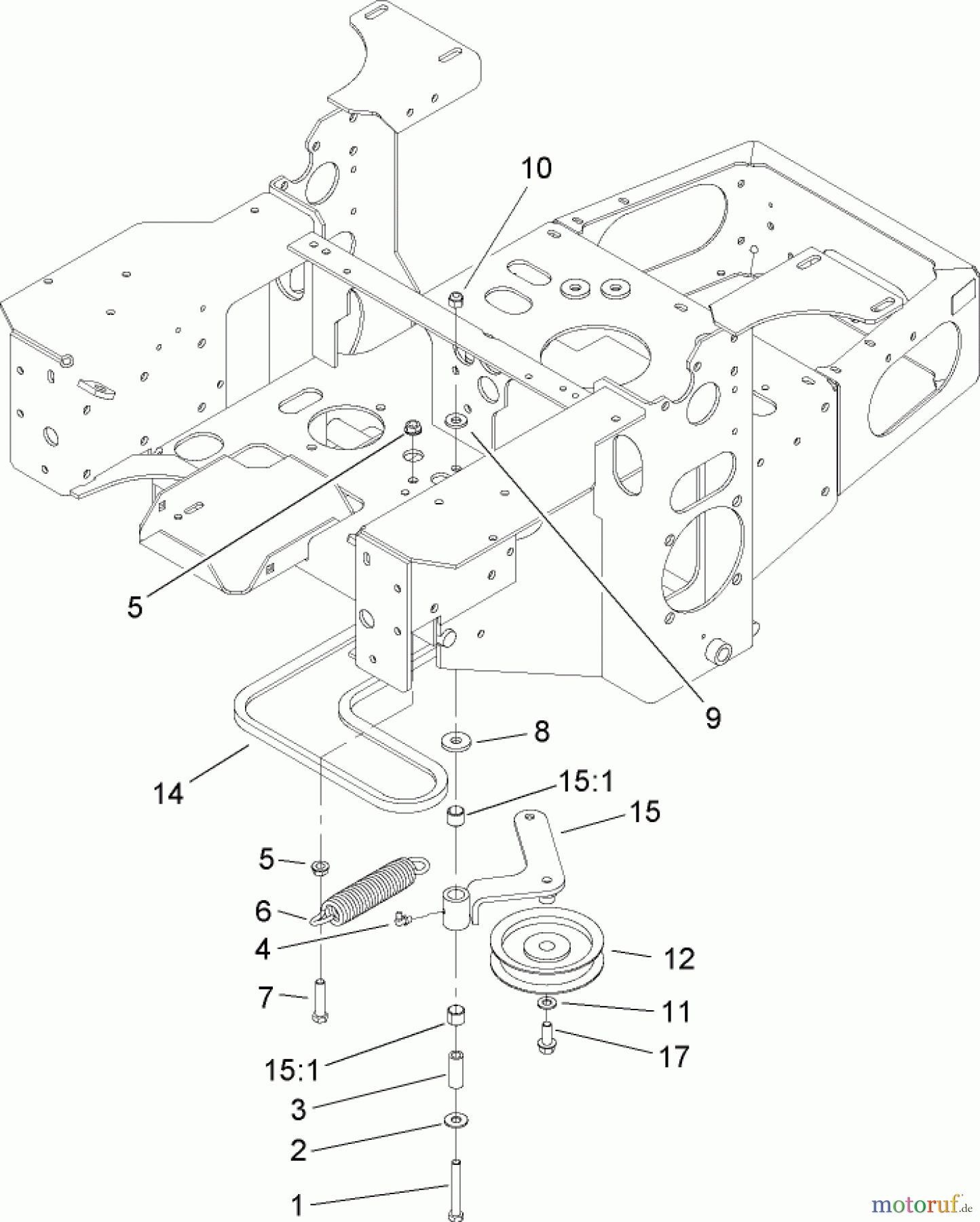  Zerto-Turn Mäher 74161 (Z147) - Toro Z Master Mower, 44