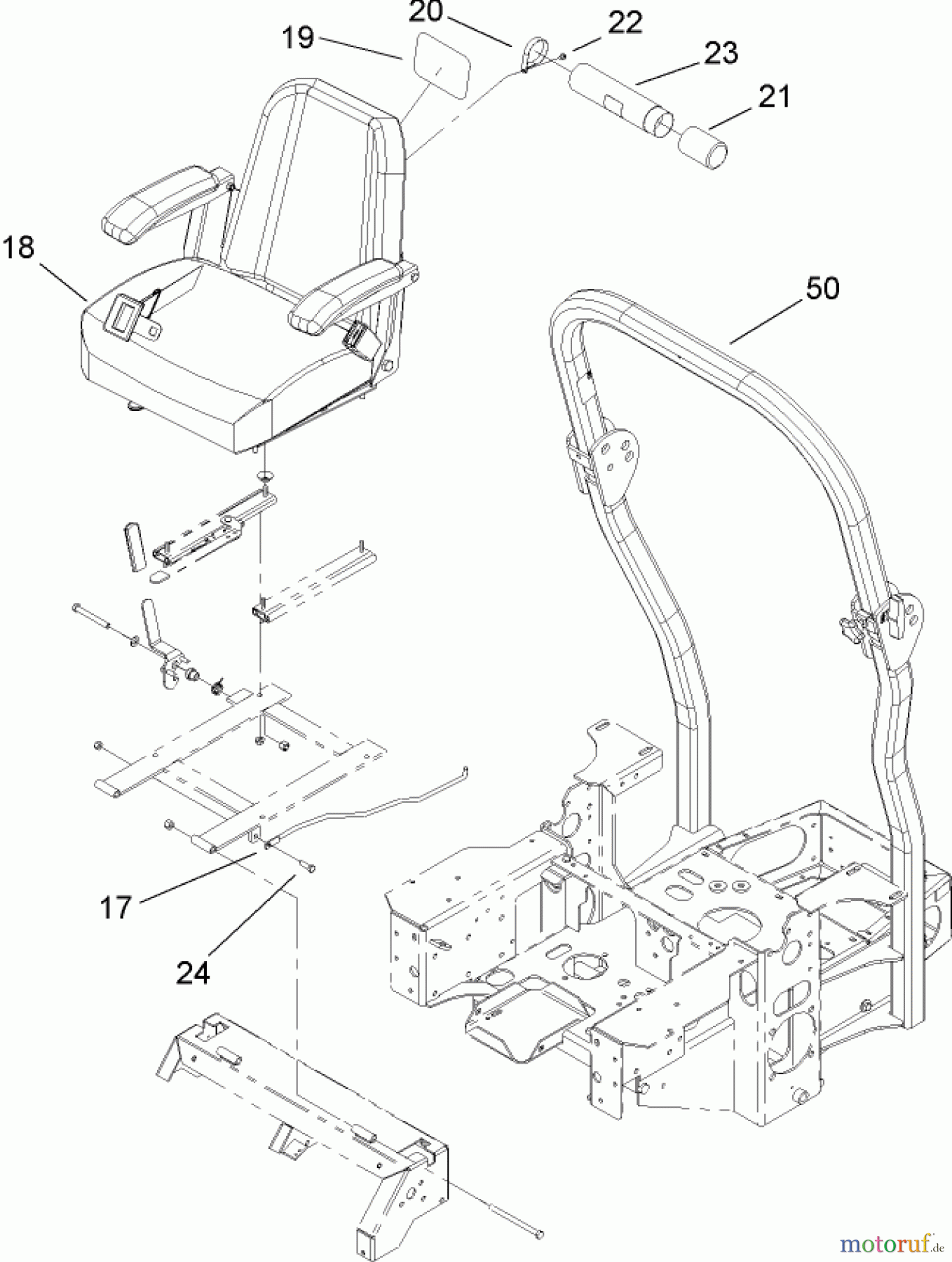  Zerto-Turn Mäher 74161 (Z147) - Toro Z Master Mower, 44