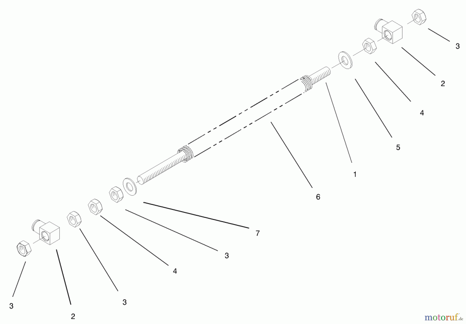  Zerto-Turn Mäher 74161TE (Z147) - Toro Z Master Mower, 112cm SFS Side Discharge Deck (SN: 240000001 - 240001000) (2004) FRONT SPRING ASSEMBLY NO. 103-1987