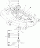 Zerto-Turn Mäher 74161TE (Z147) - Toro Z Master Mower, 112cm SFS Side Discharge Deck (SN: 240001001 - 240999999) (2004) Ersatzteile DECK SPINDLE ASSEMBLY