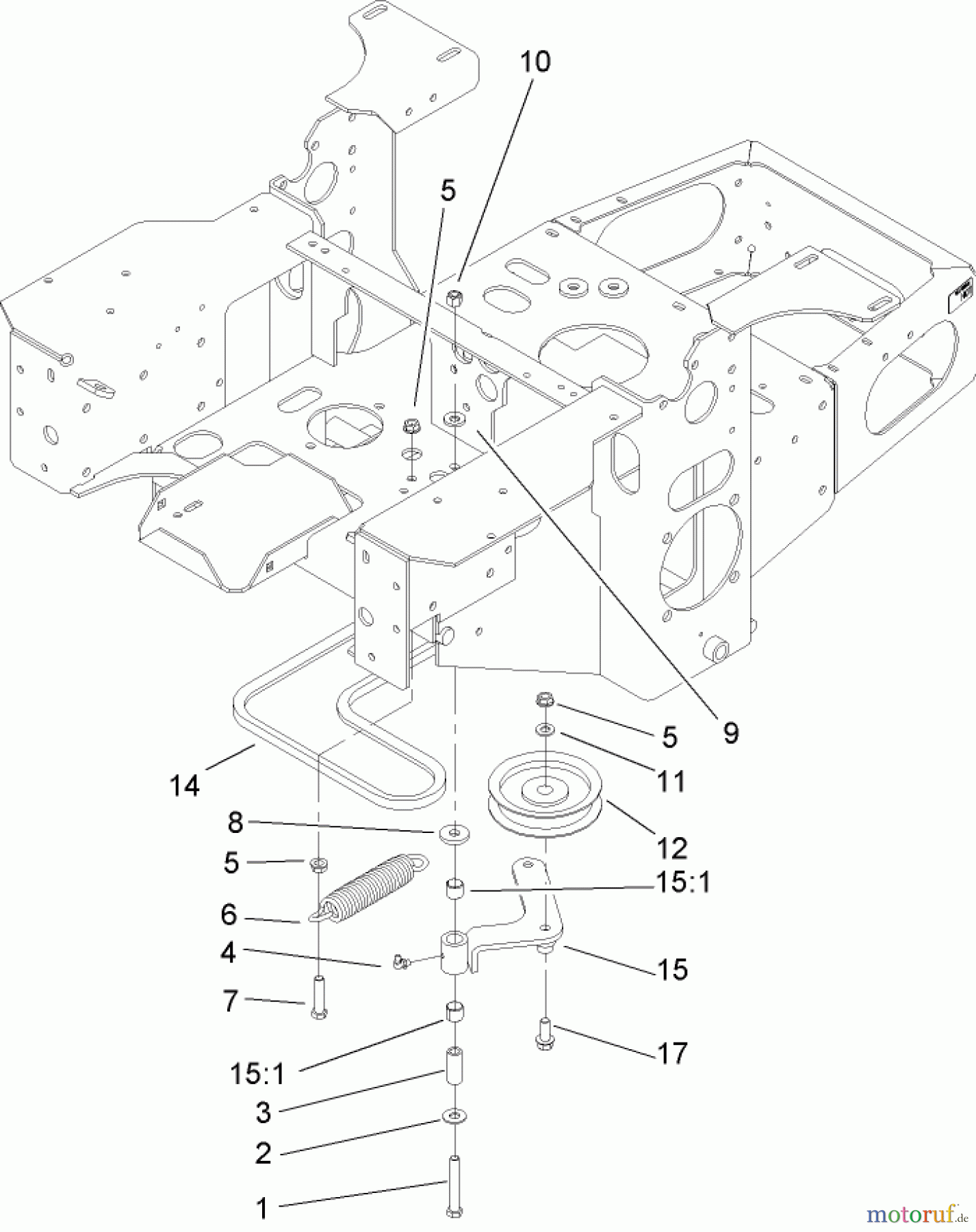  Zerto-Turn Mäher 74162 (Z148) - Toro Z Master Mower, 44