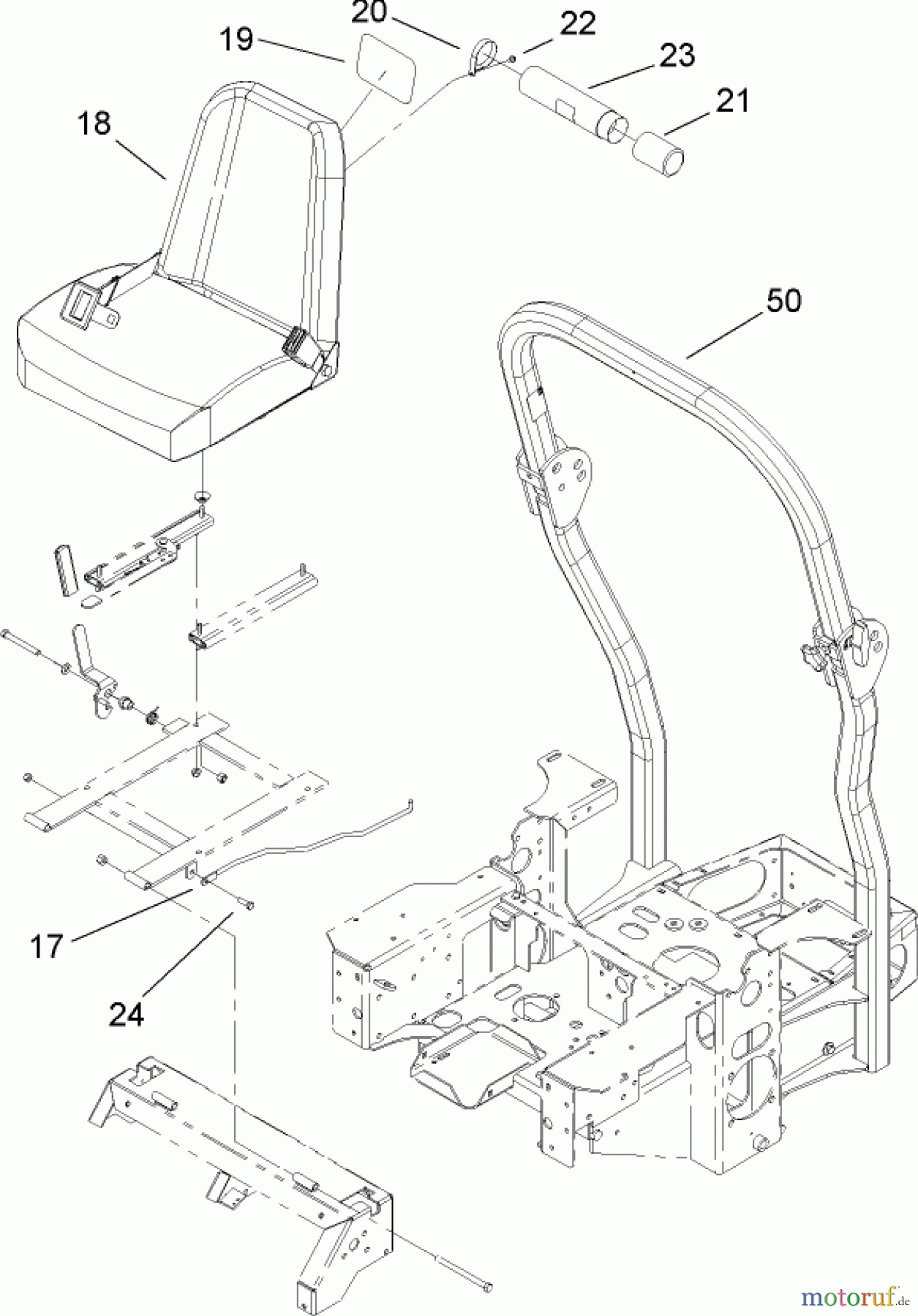  Zerto-Turn Mäher 74162 (Z148) - Toro Z Master Mower, 44