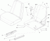 Zerto-Turn Mäher 74162 (Z148) - Toro Z Master Mower, 44" SFS Side Discharge Deck (SN: 240003001 - 240999999) (2004) Ersatzteile SEAT ASSEMBLY NO. 107-2116