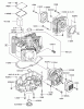 Zerto-Turn Mäher 74163 (Z149) - Toro Z Master Mower, 52" SFS Side Discharge Deck (SN: 240000001 - 240999999) (2004) Ersatzteile CYLINDER/CRANKCASE ASSEMBLY KAWASAKI FH601V-DS06