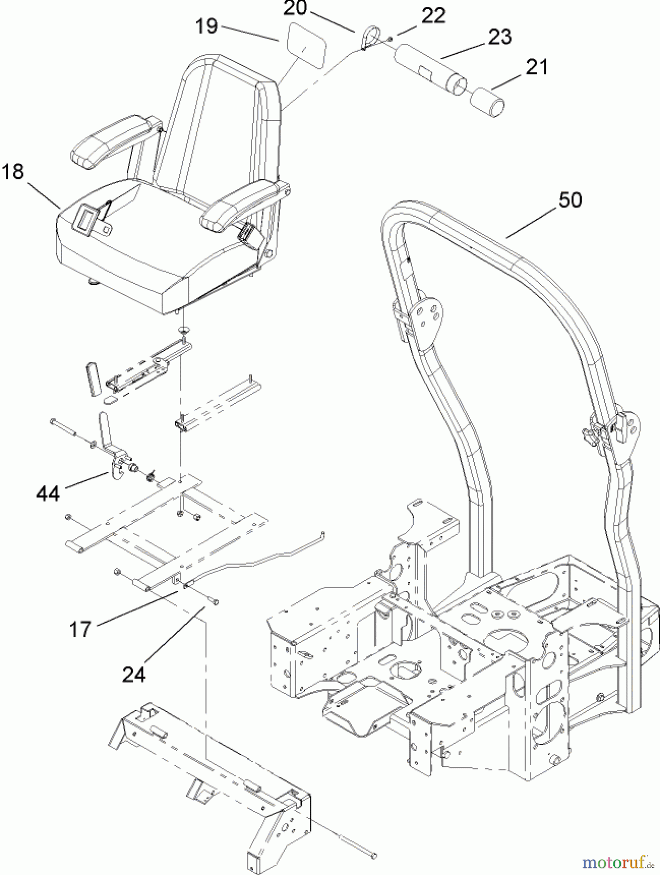  Zerto-Turn Mäher 74164 (Z150) - Toro Z Master Mower, 44