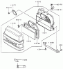 Zerto-Turn Mäher 74170 (Z147) - Toro Z Master Mower, 44" SFS Side Discharge Deck (SN: 990001 - 999999) (1999) Ersatzteile AIR-FILTER/MUFFLER ASSEMBLY KAWASAKI FH500V-AS10