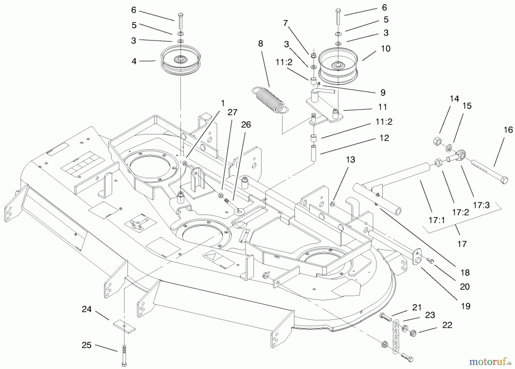  Zerto-Turn Mäher 74170 (Z147) - Toro Z Master Mower, 44