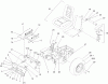 Zerto-Turn Mäher 74170 (Z147) - Toro Z Master Mower, 44" SFS Side Discharge Deck (SN: 990001 - 999999) (1999) Ersatzteile MAIN FRAME ASSEMBLY