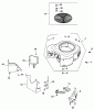 Zerto-Turn Mäher 74171 (Z150) - Toro Z Master Mower, 44" SFS Side Discharge Deck (SN: 200000001 - 200999999) (2000) Ersatzteile GROUP 6 BLOWER HOUSING & BAFFLES ASSEMBLY