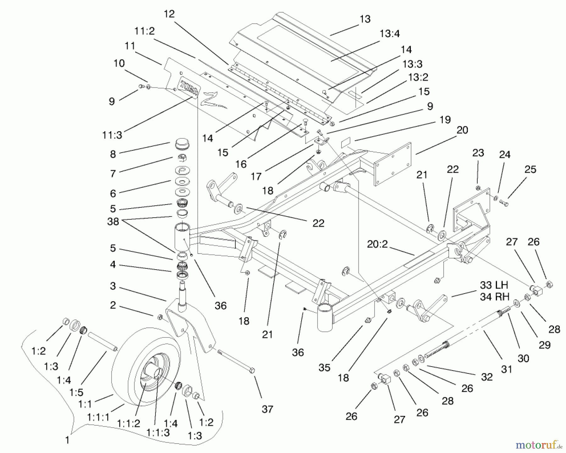  Zerto-Turn Mäher 74172 (Z150) - Toro Z Master Mower, 52