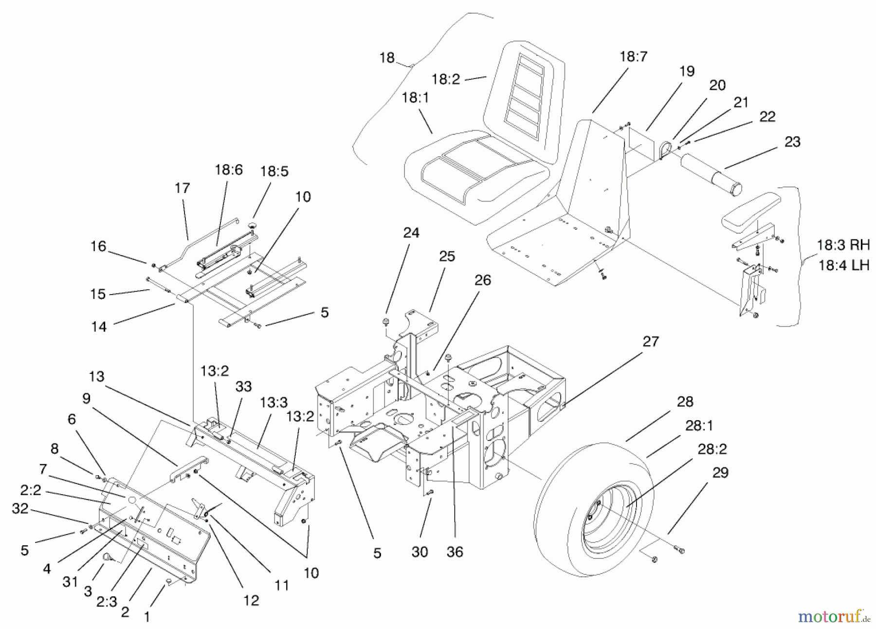  Zerto-Turn Mäher 74173 (Z149) - Toro Z Master Mower, 52