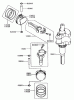 Zerto-Turn Mäher 74175 (Z153) - Toro Z Master Mower, 52" SFS Side Discharge Deck (SN: 200000001 - 200999999) (2000) Ersatzteile PISTON/CRANKSHAFT ASSEMBLY KAWASAKI FH680V-AS10