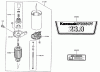 Zerto-Turn Mäher 74175 (Z153) - Toro Z Master Mower, 52" SFS Side Discharge Deck (SN: 200000001 - 200999999) (2000) Ersatzteile STARTER/DECALS ASSEMBLY KAWASAKI FH680V-AS10
