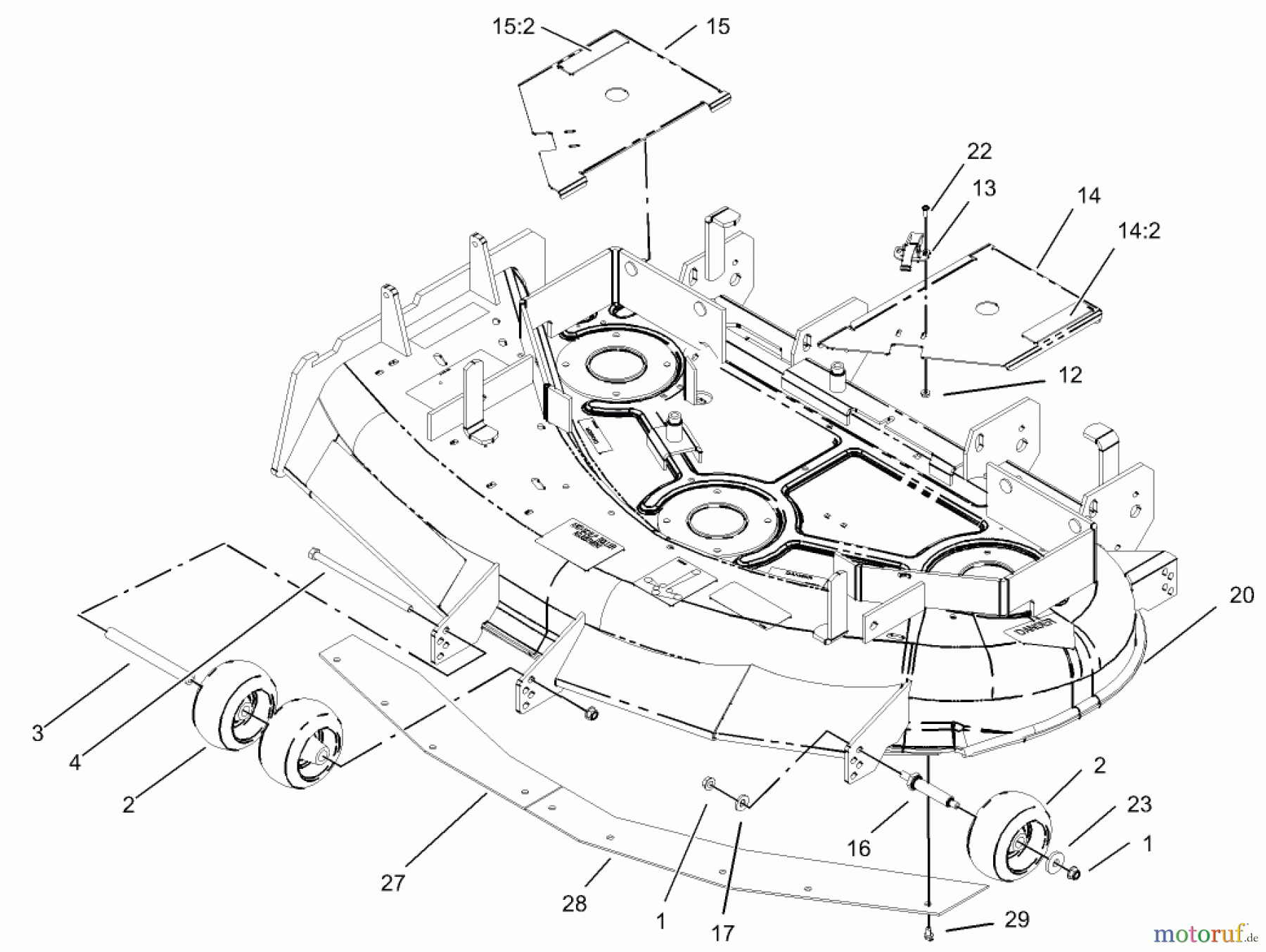  Zerto-Turn Mäher 74176 (Z147) - Toro Z Master Mower, 44