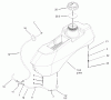 Zerto-Turn Mäher 74176 (Z147) - Toro Z Master Mower, 44" SFS Side Discharge Deck (SN: 230007001 - 230999999) (2003) Ersatzteile FUEL SYSTEM ASSEMBLY