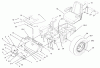 Zerto-Turn Mäher 74176 (Z147) - Toro Z Master Mower, 44" SFS Side Discharge Deck (SN: 230007001 - 230999999) (2003) Ersatzteile MAIN FRAME ASSEMBLY