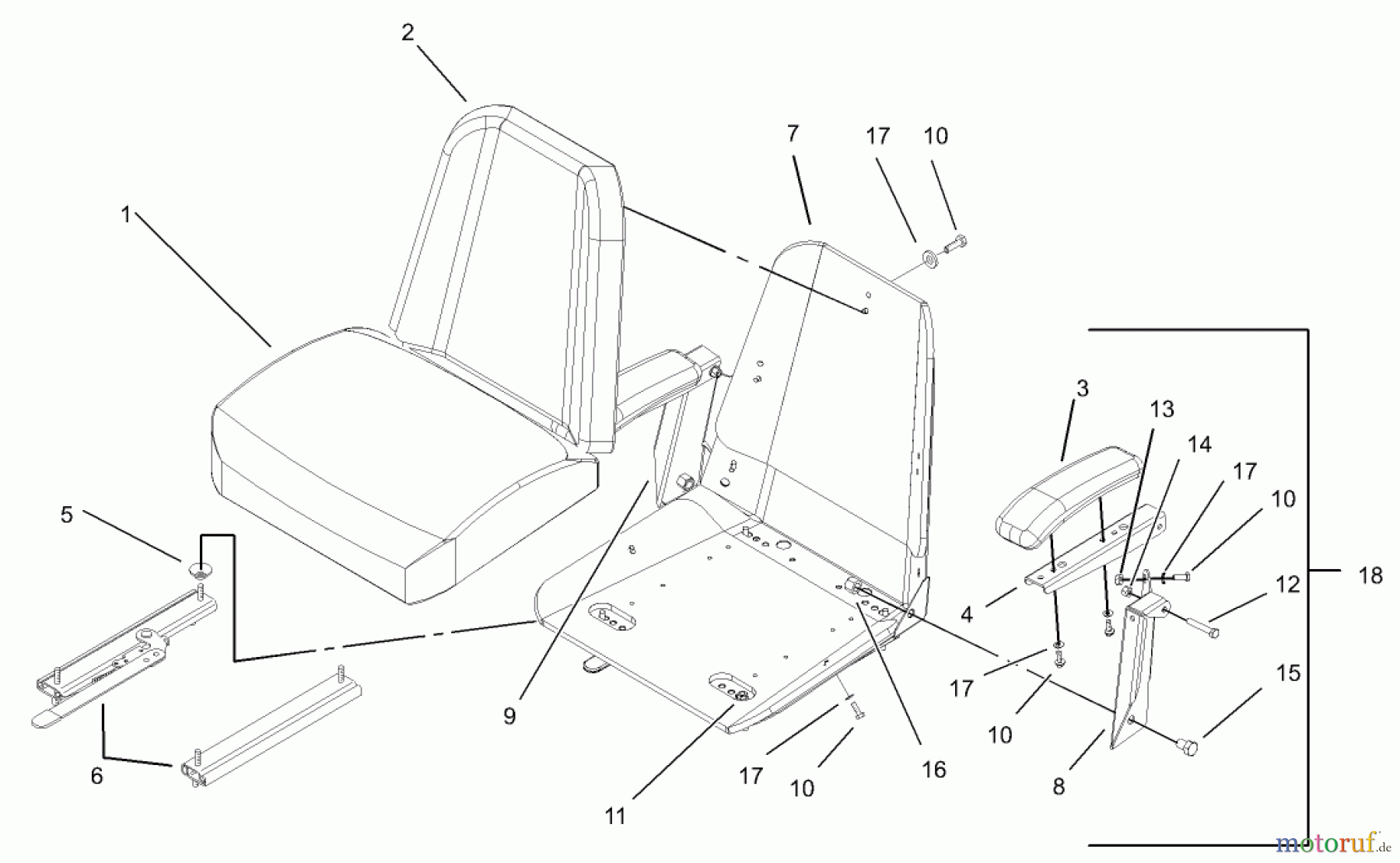  Zerto-Turn Mäher 74176 (Z147) - Toro Z Master Mower, 44