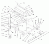 Zerto-Turn Mäher 74176TE (Z147) - Toro Z Master Mower, 112cm SFS Side Discharge Deck (SN: 230006001 - 230007000) (2003) Ersatzteile FRONT FRAME ASSEMBLY