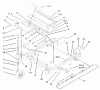 Zerto-Turn Mäher 74176TE (Z147) - Toro Z Master Mower, 112cm SFS Side Discharge Deck (SN: 230007001 - 230999999) (2003) Ersatzteile FRONT FRAME ASSEMBLY