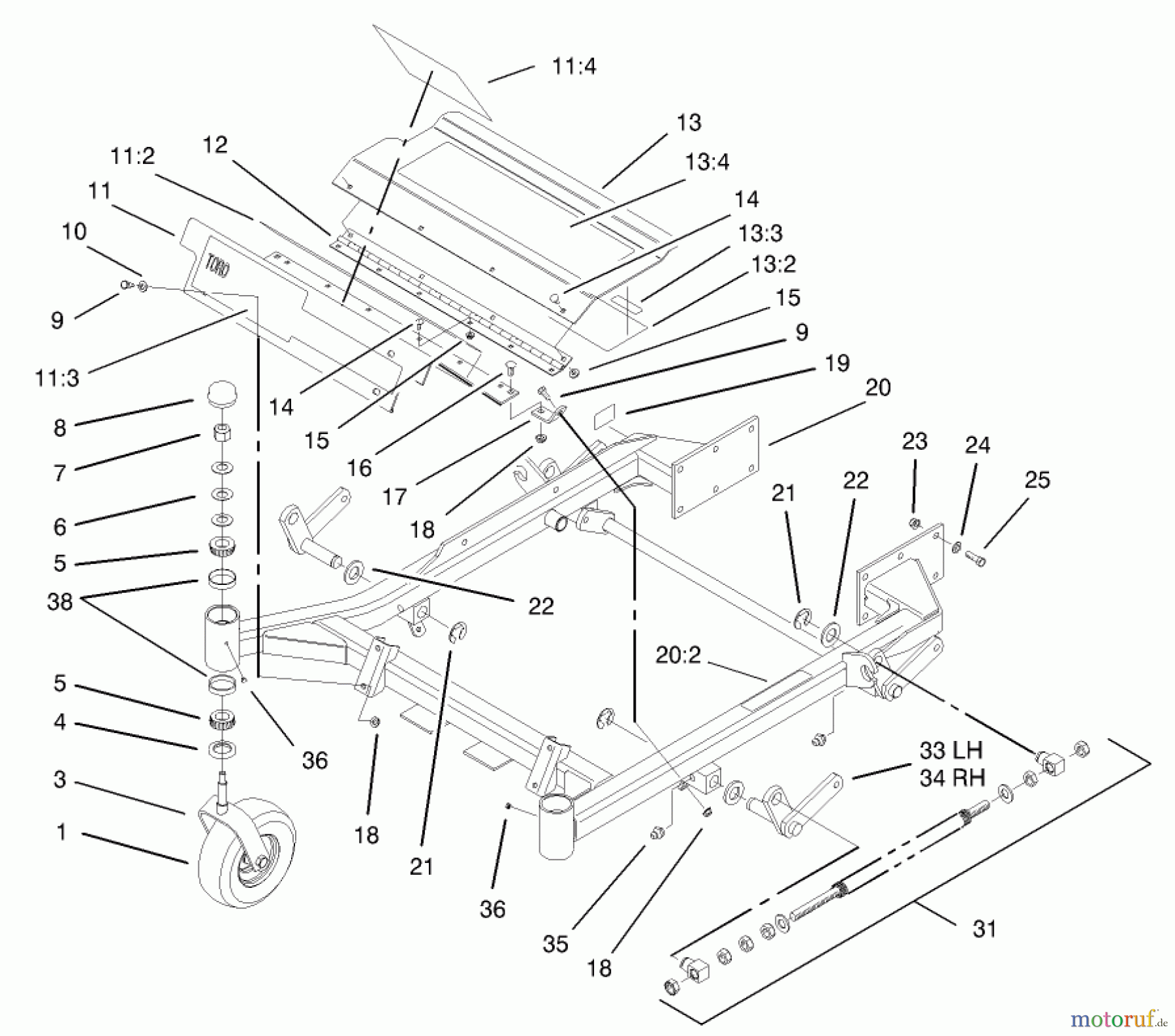  Zerto-Turn Mäher 74177 (Z150) - Toro Z Master Mower, 44