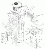 Zerto-Turn Mäher 74177 (Z150) - Toro Z Master Mower, 44" SFS Side Discharge Deck (SN: 230007001 - 230999999) (2003) Ersatzteile ENGINE AND CLUTCH ASSEMBLY