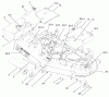Zerto-Turn Mäher 74178 (Z150) - Toro Z Master Mower, 52" SFS Side Discharge Deck (SN: 210000001 - 210999999) (2001) Ersatzteile 52" DECK ASSEMBLY