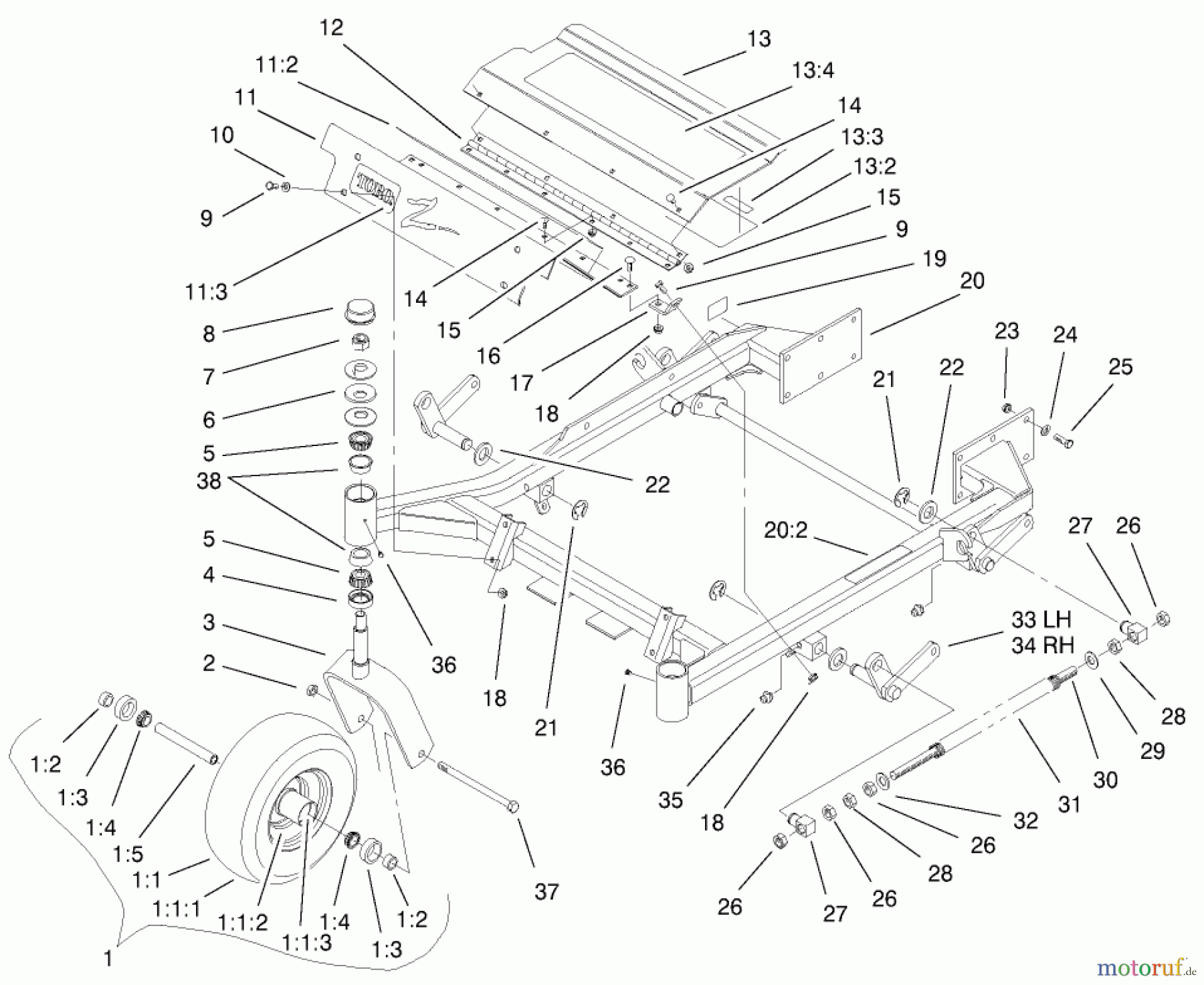  Zerto-Turn Mäher 74178 (Z150) - Toro Z Master Mower, 52