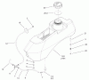 Zerto-Turn Mäher 74178 (Z150) - Toro Z Master Mower, 52" SFS Side Discharge Deck (SN: 230000001 - 230005000) (2003) Ersatzteile FUEL SYSTEM ASSEMBLY