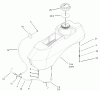 Zerto-Turn Mäher 74178 (Z150) - Toro Z Master Mower, 52" SFS Side Discharge Deck (SN: 230005001 - 230006000) (2003) Ersatzteile FUEL SYSTEM ASSEMBLY