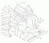 Zerto-Turn Mäher 74178 (Z150) - Toro Z Master Mower, 52" SFS Side Discharge Deck (SN: 230006001 - 230007000) (2003) Ersatzteile FRONT FRAME ASSEMBLY