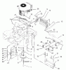 Zerto-Turn Mäher 74178 (Z150) - Toro Z Master Mower, 52" SFS Side Discharge Deck (SN: 230007001 - 230999999) (2003) Ersatzteile ENGINE AND CLUTCH ASSEMBLY