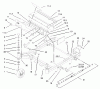 Zerto-Turn Mäher 74178 (Z150) - Toro Z Master Mower, 52" SFS Side Discharge Deck (SN: 230007001 - 230999999) (2003) Ersatzteile FRONT FRAME ASSEMBLY