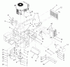 Zerto-Turn Mäher 74179 (Z149) - Toro Z Master Mower, 52" SFS Side Discharge Deck (SN: 220000389 - 220010042) (2002) Ersatzteile ENGINE AND CLUTCH ASSEMBLY