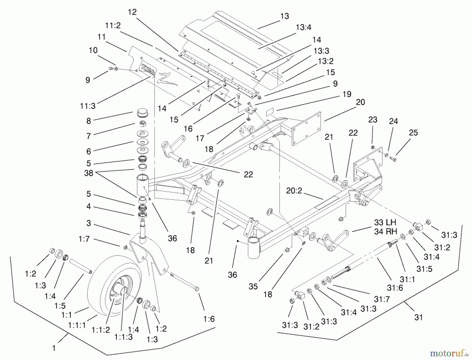  Zerto-Turn Mäher 74179 (Z149) - Toro Z Master Mower, 52