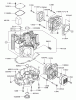 Zerto-Turn Mäher 74179 (Z149) - Toro Z Master Mower, 52" SFS Side Discharge Deck (SN: 230006001 - 230007000) (2003) Ersatzteile CYLINDER/CRANKCASE ASSEMBLY KAWASAKI FH601V-DS06