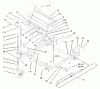 Zerto-Turn Mäher 74179 (Z149) - Toro Z Master Mower, 52" SFS Side Discharge Deck (SN: 230006001 - 230007000) (2003) Ersatzteile FRONT FRAME ASSEMBLY