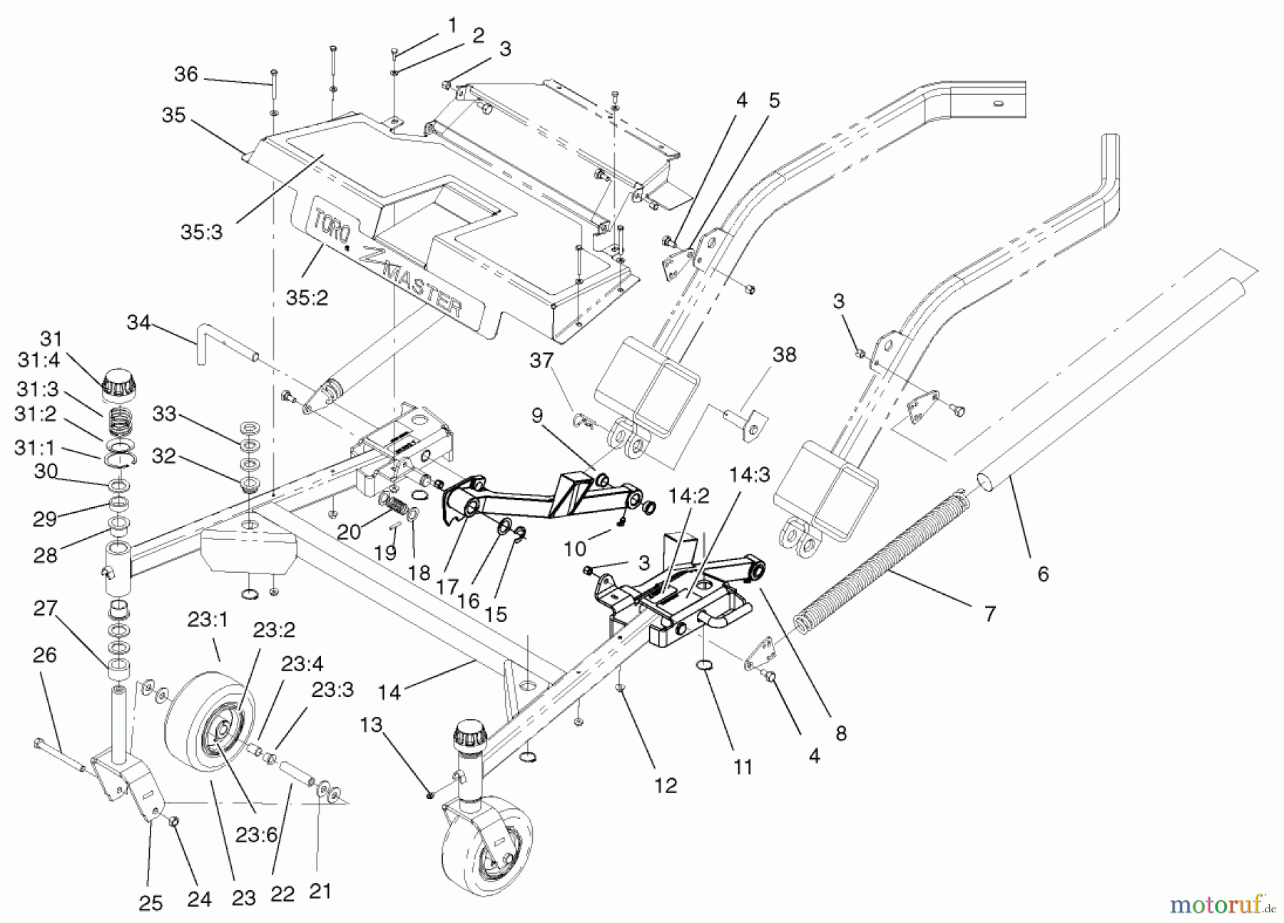  Zerto-Turn Mäher 74187 (Z350) - Toro Z Master 48